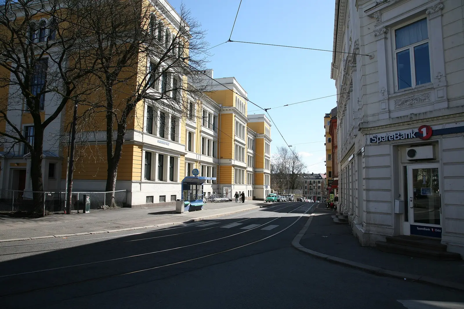 Briskebyveien med trikkeskinner
